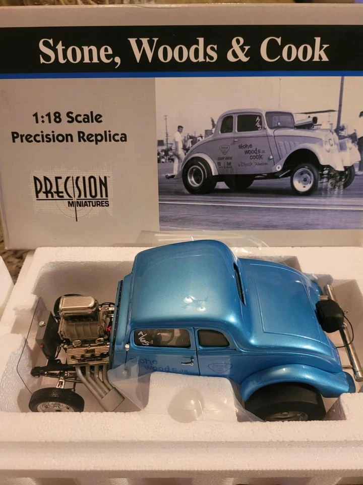 Precision Miniatures 1933 Willy's Gasser "Stone , Woods & Cook" - Image 2 of 4