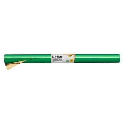 R 15  Alufolie auf Rolle, doppelseitig kaschiert, ca. 50 cm x 10 m, grün / go...