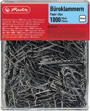 spinacze biurowe herlitz, metalowe, ocynkowane, 32 mm