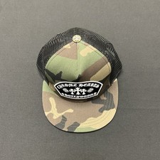 Chrome Hearts Leather Cross Patch Embroidered CH Logo Baseball Hat Camo