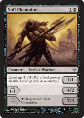 1x Null Champion - Foil MTG - Rise of the Eldrazi - Moderate Play