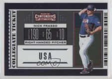 2019 Elite Extra Edition USA Collegiate National Team Tickets Nick Frasso u6m