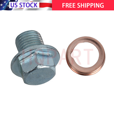 M12x1.25 For Lexus Scion Toyota Stainless Steel Magnetic Oil Drain Plug Bolt