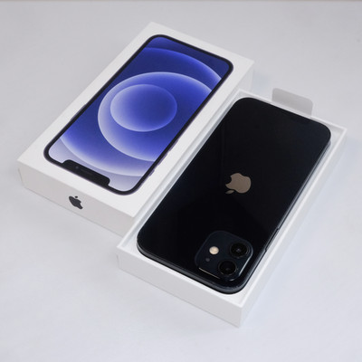 Apple iPhone 12 - 64GB - Mitternacht (Schwarz)  100% Akkulaufzeit *Neuversiegelt*