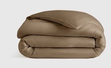 NWOT Quince Organic Bamboo Full Queen Duvet Walnut