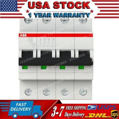 1PCS NEW S204-C40 4P 40A air switch ABB US Free TAX