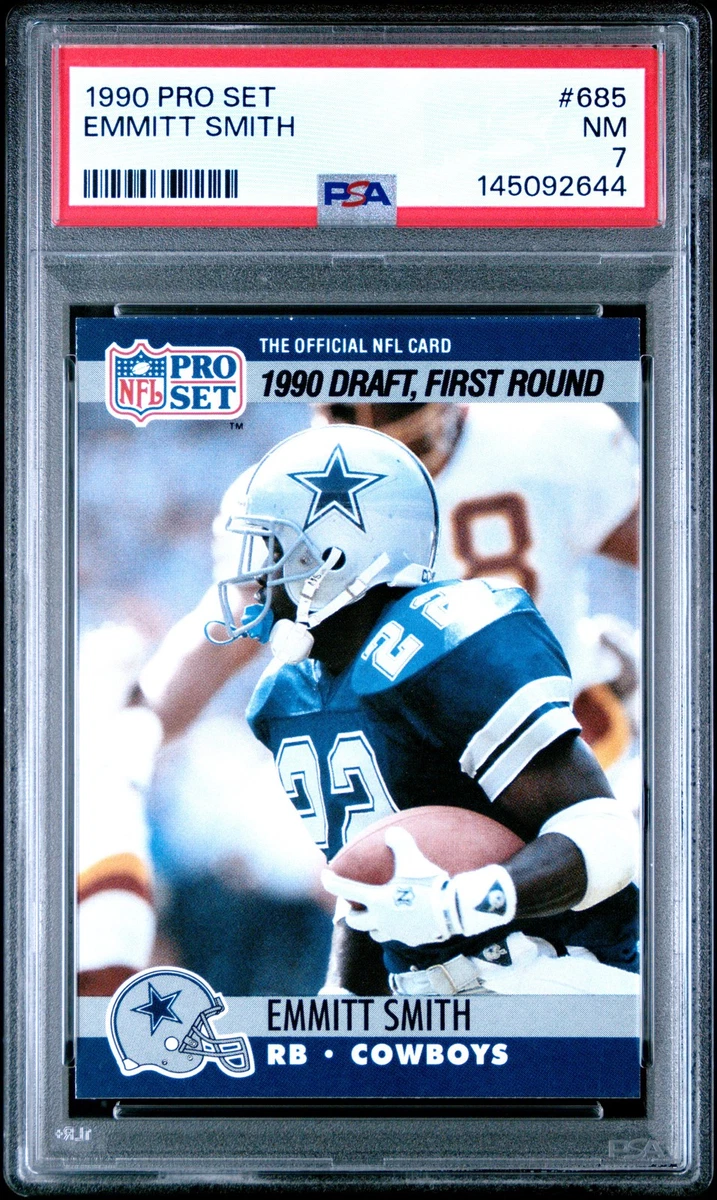Emmitt Smith Dallas Cowboys Football Pro Set Sports Trading Cards