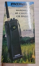 Maxon HCB-10C Handheld 40 Channel CB Radio Tested Working Box Manuals