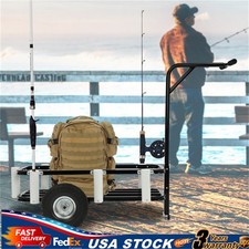 Modern Beach Fishing Cart Outdoor Heavy Duty Fishing Beach Cart With Wheels NEW