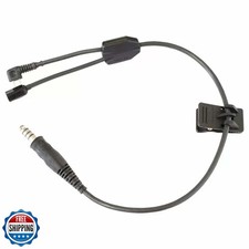 ArmorMason Y-Cable Boom Harness Assembly, Compatible with Peltor