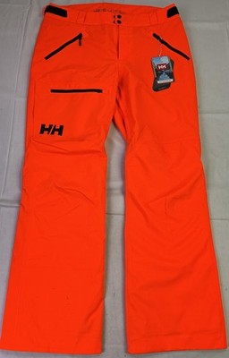 Helly Hansen Men's Sogn Insulated Cargo Ski Pants-Orange-Size: L