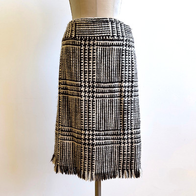 Erica Tanov Wool Tweed Skirt San Francisco Fall Winter Classic sz 8 10
