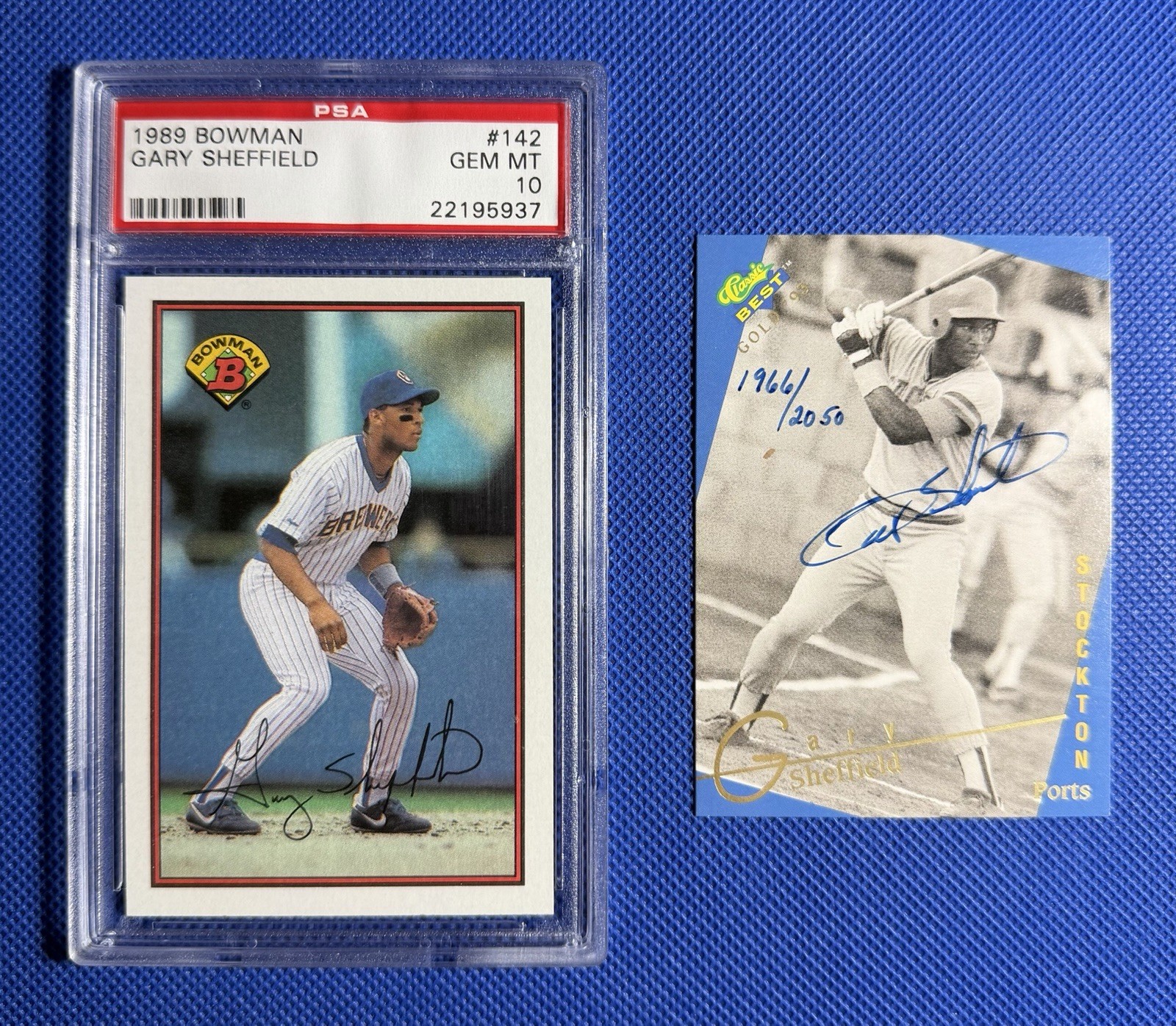 Gary Sheffield 1989 Bowman PSA 10 Rookie + Raw Card Auto + BONUS 🔥FLASH SALE!🔥