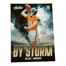 2024 Panini Absolute By Storm Bo Nix #BS-BNX RC Denver Broncos