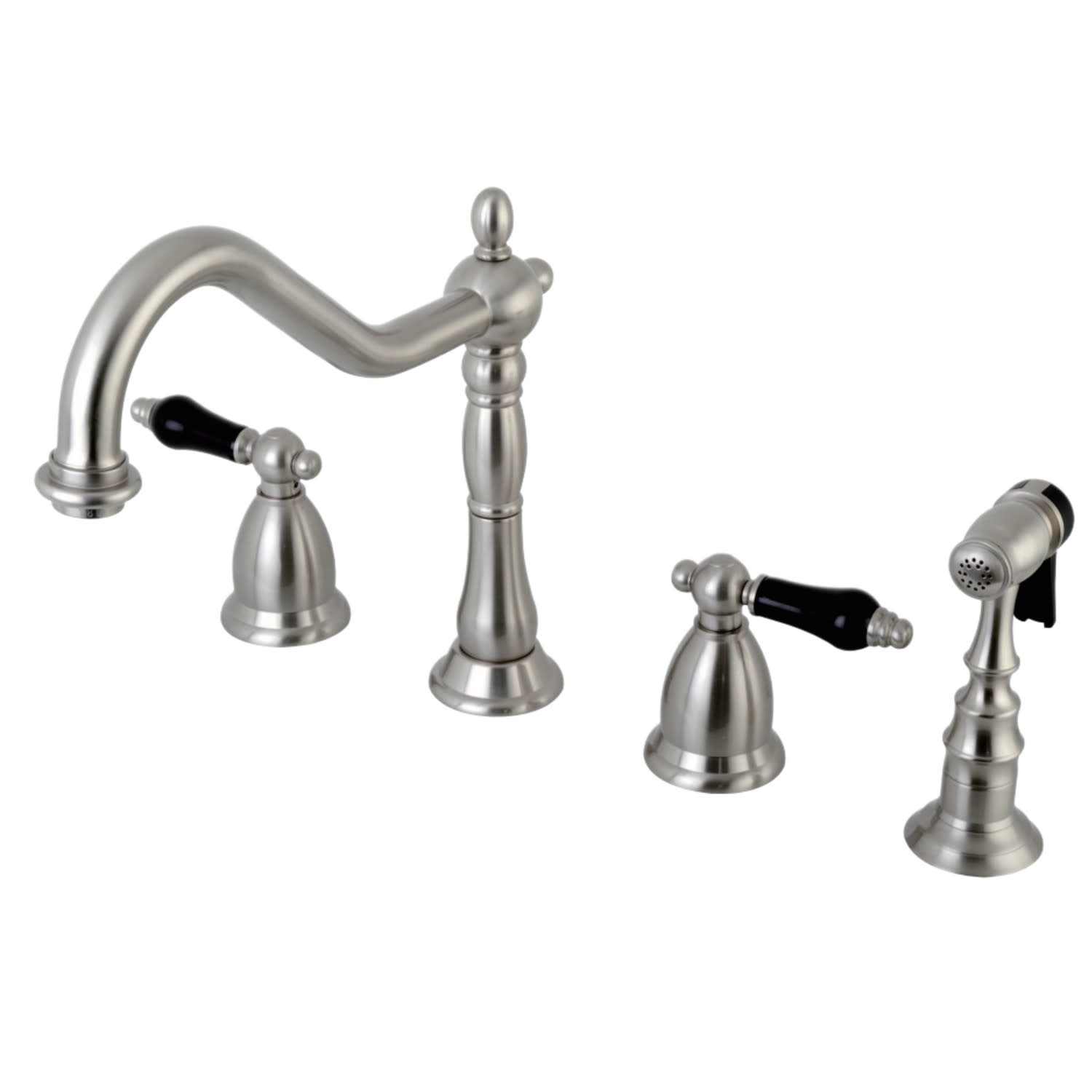 Kingston Brass KS179.PKLBS Duchess 1.8 GPM Widespread Kitchen - Nickel