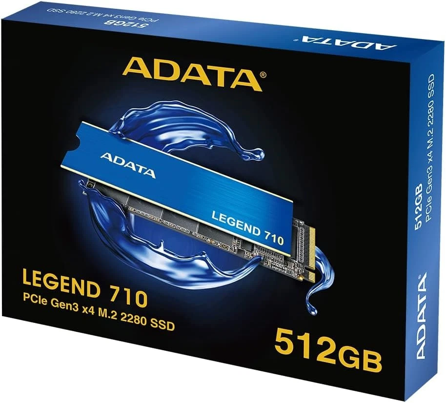 ADATA SSD Legend 710 M.2 512GB PCIe Gen3 x4 M.2 2280 Solid State Drive, Design f - Image 2 of 4
