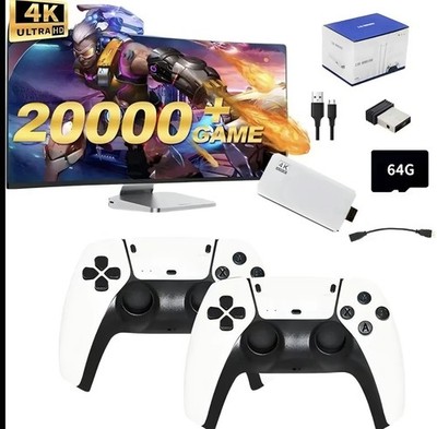 Game Stick Pro 4K HDMI Microconsole 64GB Wireless Controllers Precision D-Pad