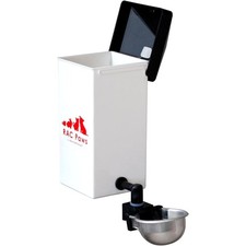 RentACoop No-Drip 32oz Small Animal Drinking Bottle with Auto-Fill Metal Cup