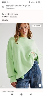 Free People Easy Street Tunika sonnengelb Damen Ladies Oversize Pullover Gr. L