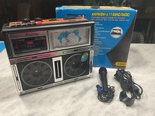 Quantumfx J-101u Am Fm Sw 11-band Radio Cassette Rec Usb Mp3 Player Boombox