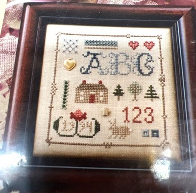 The Drawn Thread ''The Little Spot Sampler'' Cross Stitch Pattern Linen & Embellis