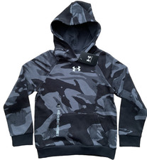 Under Armour Boy's Rival Fleece, Black, Youth Small