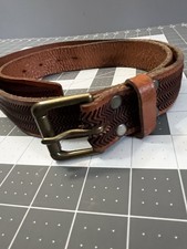 Vintage Brave 1992 42  Brown Leather Belt
