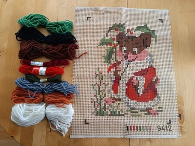 Kreuzstich Stickpackung 30 x 40 cm Weihnachten Maus