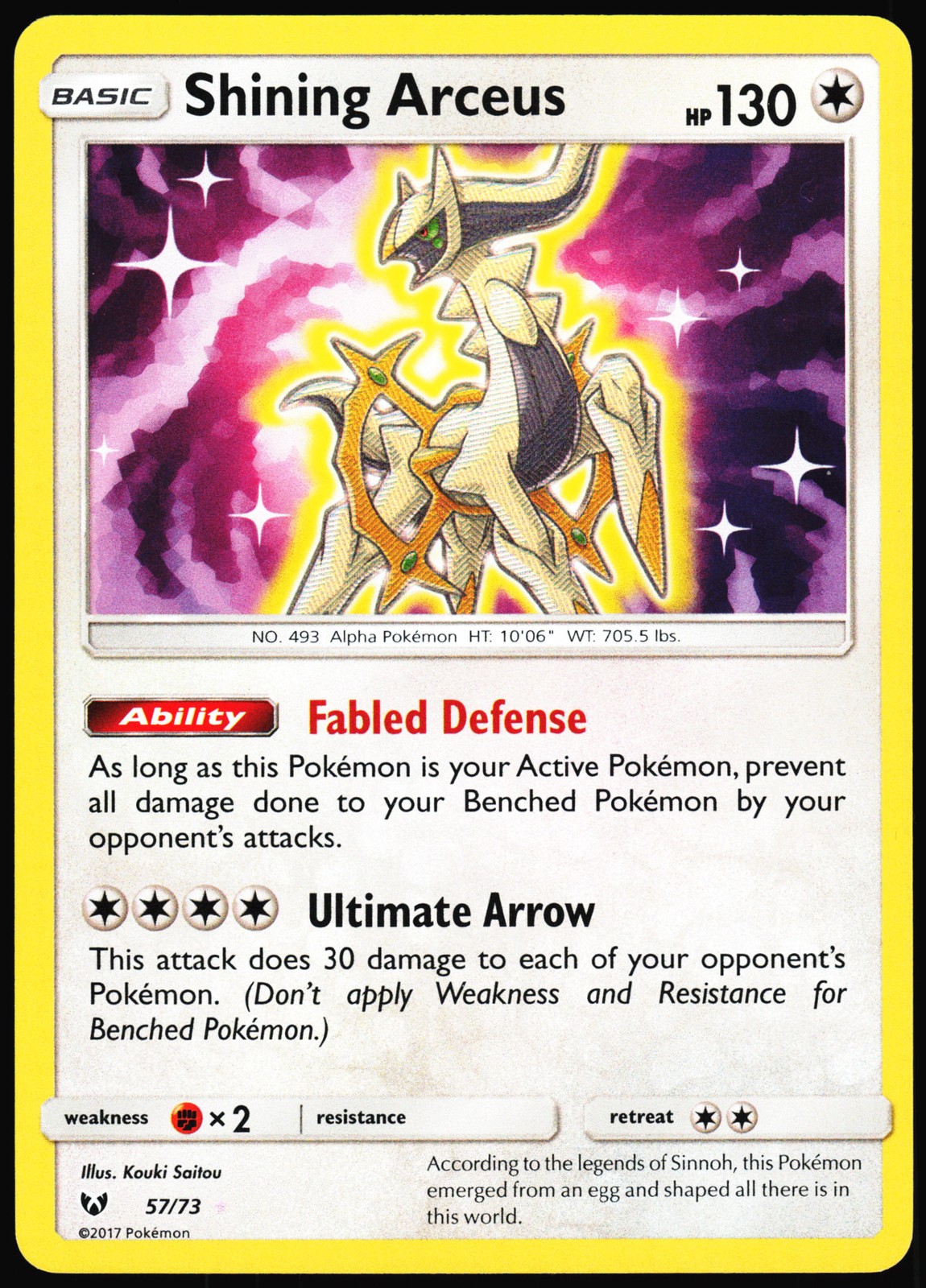 Pokemon Card- Shining Arceus Shining Legends #57/73