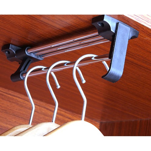 Pull-Out Closet Valet Rod,Adjustable Wardrobe Clothing Rail Side,Heavy Duty R...