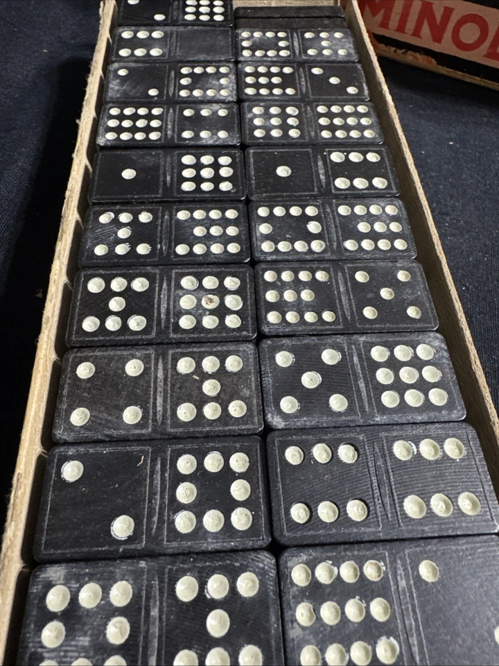 Vintage 1930S Double #12, Eagle Dominoes Box CRISLOID Plastics, Inc - Image 3 of 4