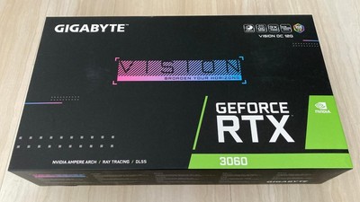 Gigabyte Nvidia Geforce RTX3060 Vision Oc 12G Gebraucht, 3-fan Kühler