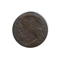 Queen Victoria Bun Head Third Farthing 1/4d 1885 British coin