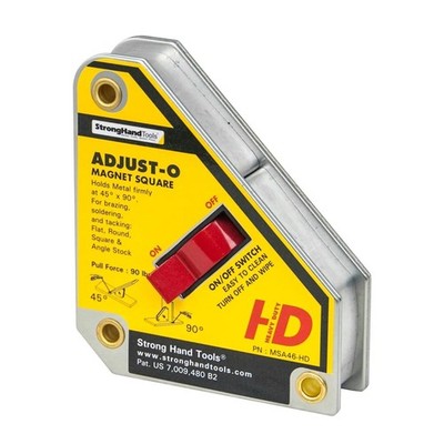 Strong Hand Tools MSA46-HD Adjust-O Heavy Duty Magnet Square, On/Off Switches,
