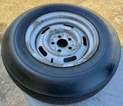 1970 Monte Carlo 15X7 FW Rally Wheel & Firestone G70-15 Wide Oval Super Sports