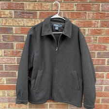 Vtg Polo Ralph Lauren Jacket Mens XL Black Wo...