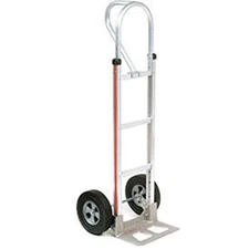 Magliner Aluminum Hand Truck with Loop Handle Semi-Pneumatic Wheels