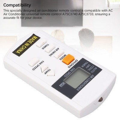 AC Remote Control Clear Button Function Comfortable Grip For Air Conditioner SET
