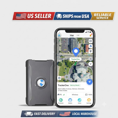 4G LTE GPS Tracker Vehicle Hidden Magnetic Car Locator Compact US Stock Plan Req