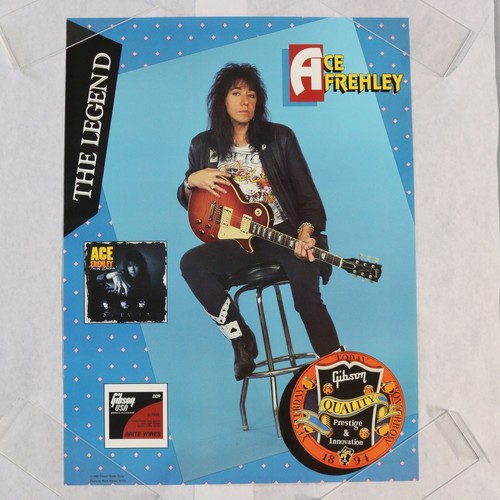Ace Frehley Legend Gibson Guitar 18" X 24" Original Promo Music Poster 1990