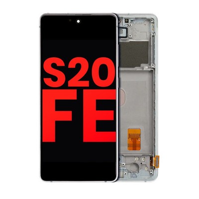 OLED-Display mit Rahmen Samsung Galaxy S20 FE Cloud Mint Aftermarket Plus