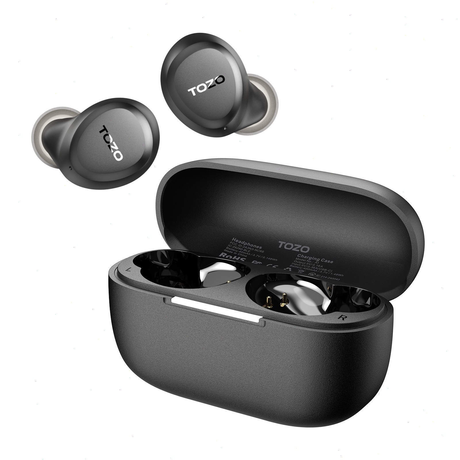 TOZO A1 Mini Earbuds Wireless Bluetooth 5.3 in Ear Lightweight Headphones Stereo