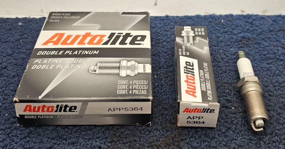 QTY 4 Autolite APP5364 Double Platinum Spark Plug Fits 2018-19 Buick LaCrosse