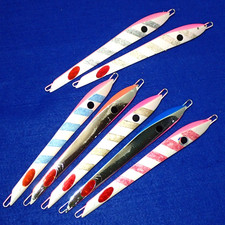 FISHERMAN CRAZY LONG JDM Fishing Lure Lot of 7 Handcrafted Jig Made in Japan