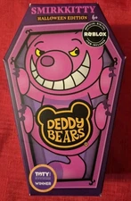 2023 Deddy Bear Smirkkitty Plush Toy in Cardboard Coffin.