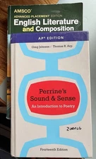 AP Literature set AMSCO PERRINE’s Sound and Sense Introduction to Poetry