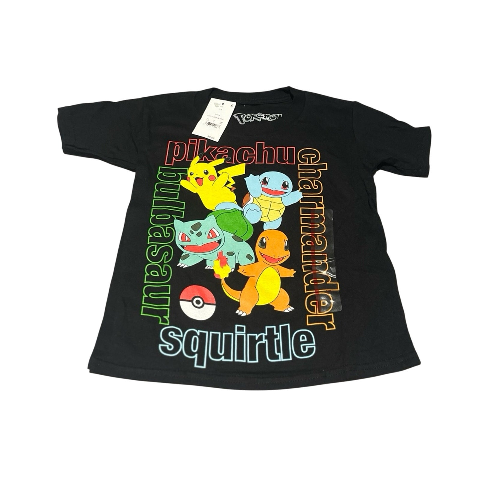 Boys' Pokémon 'Gotta Catch Em All' Short Sleeve Graphic T-Shirt - Black Size XS