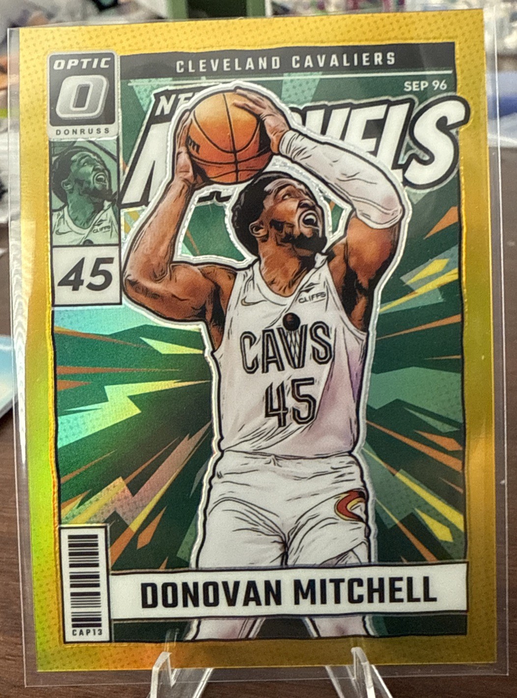 2024-25 Panini Optic NET MARVELS #13 Donovan Mitchell GOLD PRIZM /10 SSP 5/10