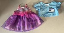 Build A Bear Pink Purple Sparkle Dress Doctor Nurse Shirt With Tags