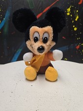 Vintage 1984 Mickey Mouse Christmas Carol Plush Hardee's Promo 7" Stuffed Animal